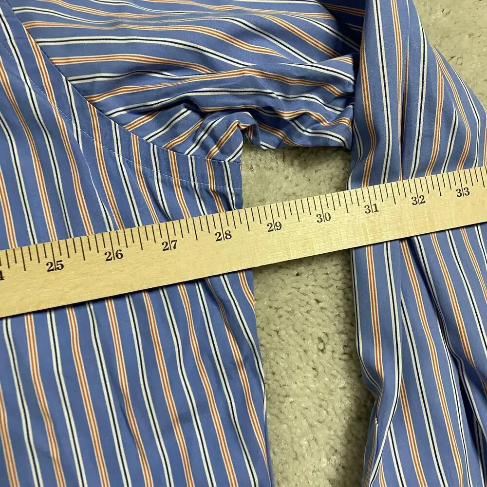 Polo Ralph Lauren Shirt Mens 2XL Striped Classic Fit Button Down Ivy Prep Preppy